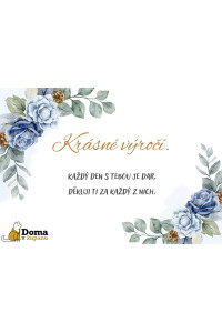 Dárková karta k výročí pro ženu