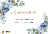 Dárková karta k výročí pro ženu