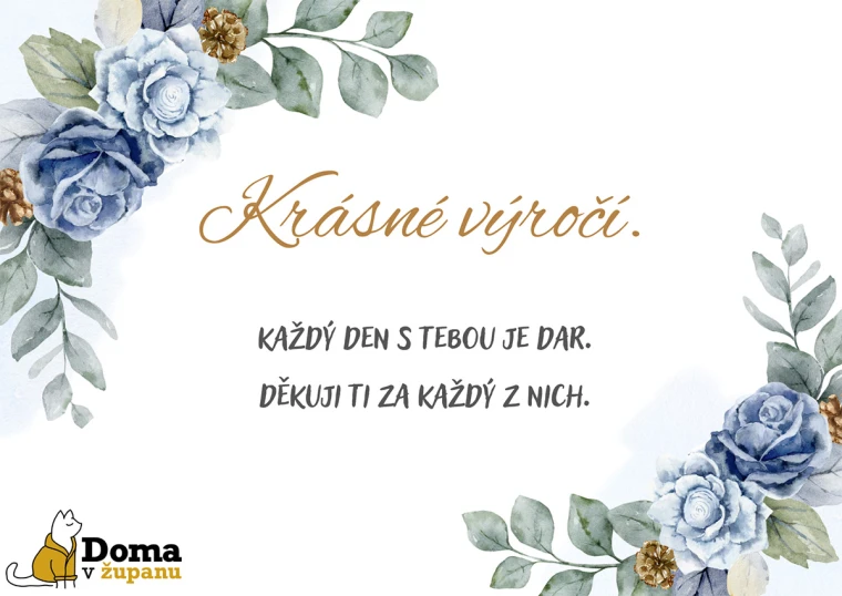Přání k výročí pro ženu