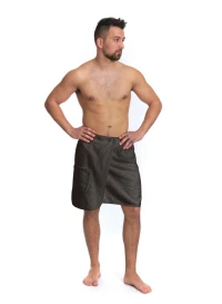 Pánský saunový kilt tmavě hnědý