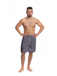 Pánský saunový kilt šedý