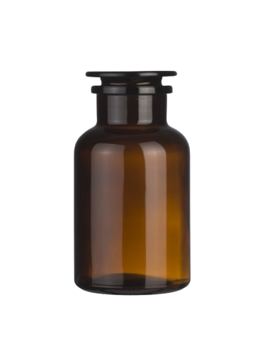 Skleněná dóza na koupelovou sůl, hnědá, 1000 ml