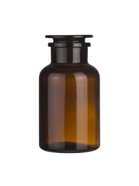 Skleněná dóza na koupelovou sůl, hnědá, 1000 ml