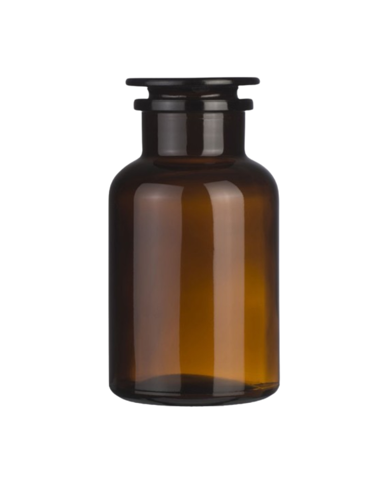 Skleněná dóza se zátkou, hnědá, 2000 ml