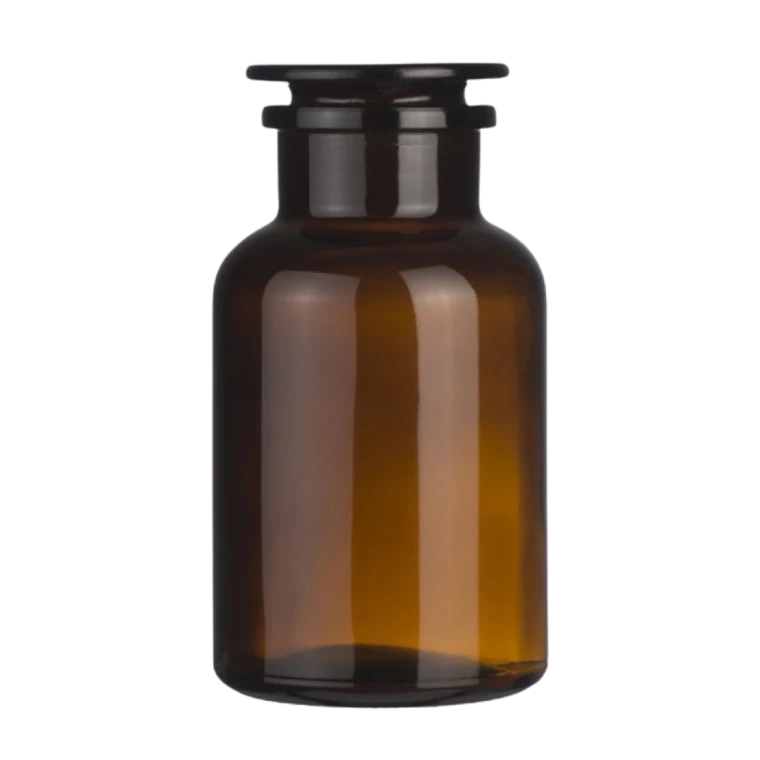 Skleněná dóza se zátkou, hnědá, 2000 ml
