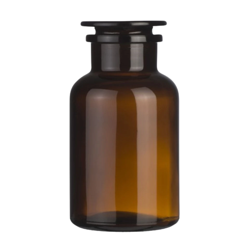 Skleněná dóza se zátkou, hnědá, 2000 ml