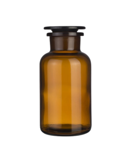 Skleněná dóza na koupelovou sůl, hnědá, 500 ml