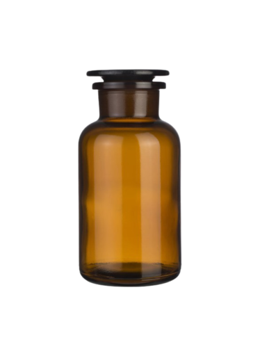 Skleněná dóza na koupelovou sůl, hnědá, 500 ml
