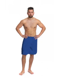 Pánský saunový kilt modrý