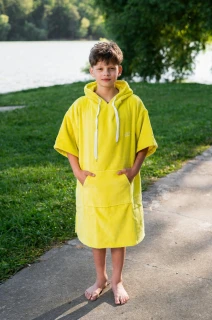 Dětské pončo po koupání, Hřejivá žlutá