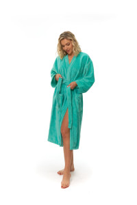 Dámský župan střihu kimono tyrkysový