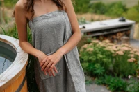 Dámský bambusový saunový kilt, Kamenná šedá
