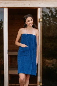 Dámský bavlněný saunový kilt, Námořnická modř
