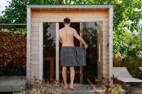 Pánský bavlněný saunový kilt, Tmavě šedá
