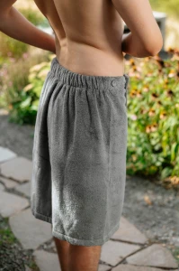 Pánský saunový kilt z mikrobavlny, Šedá