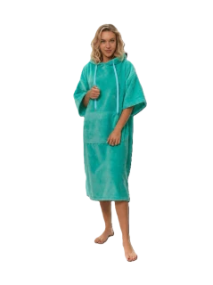 Dámské plážové pončo, Tyrkysová