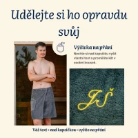Pánský bavlněný saunový kilt, Tmavě šedá