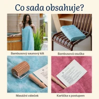 Saunový rituál bambus – sada pro ženy