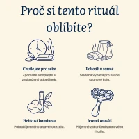 Saunový rituál bambus – sada pro ženy