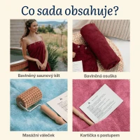 Saunový rituál bavlna – sada pro ženy