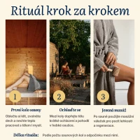 Saunový rituál bavlna – sada pro ženy
