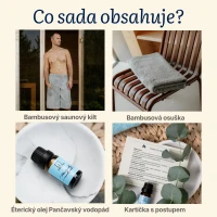 Saunový rituál bambus – sada pro muže