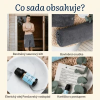 Saunový rituál bavlna – sada pro muže
