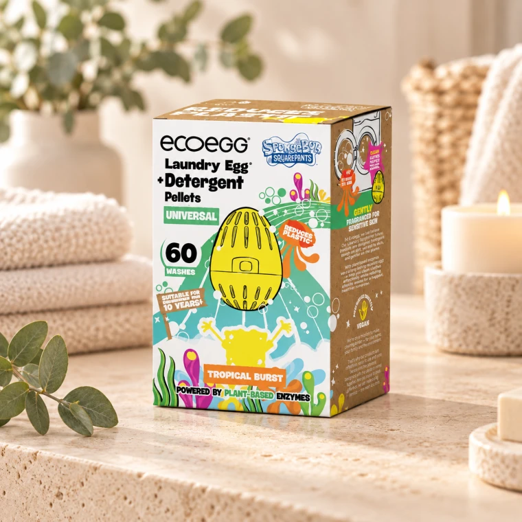 Ecoegg Prací vajíčko SpongeBob Universal s tropickou vůní – na 60 pracích cyklů
