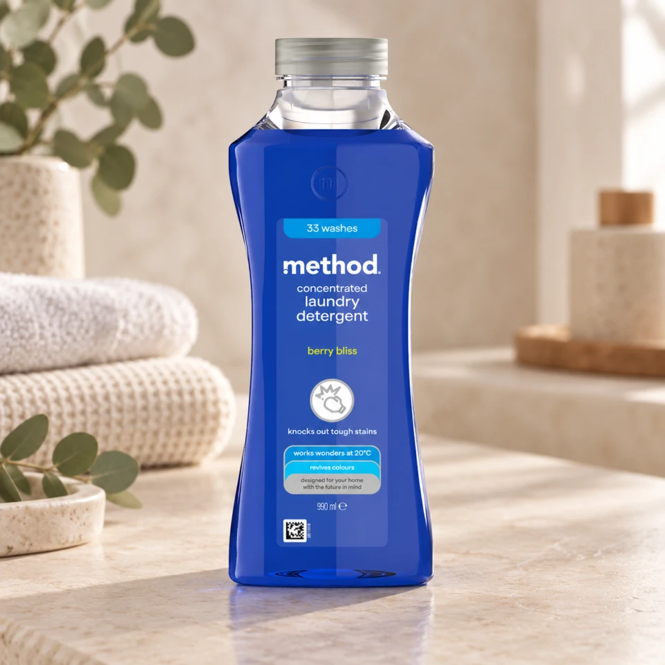 METHOD Tekutý prostředek na praní, 990 ml - Bobulová blaženost