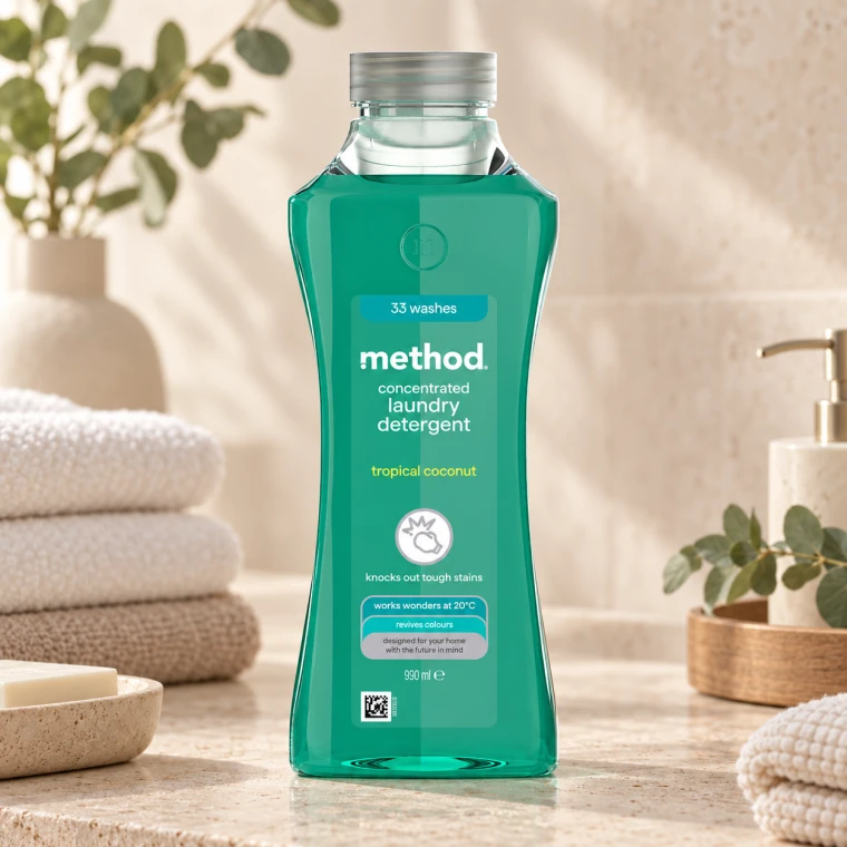 METHOD Tekutý prostředek na praní, 990 ml - Tropický kokos