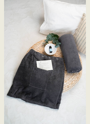 Saunový rituál bavlna – sada pro muže