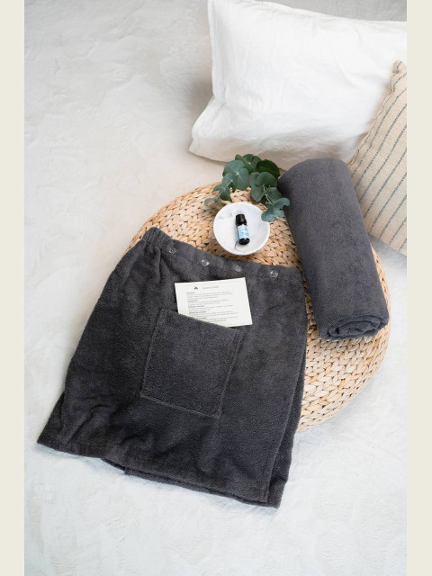 Saunový rituál bavlna – sada pro muže