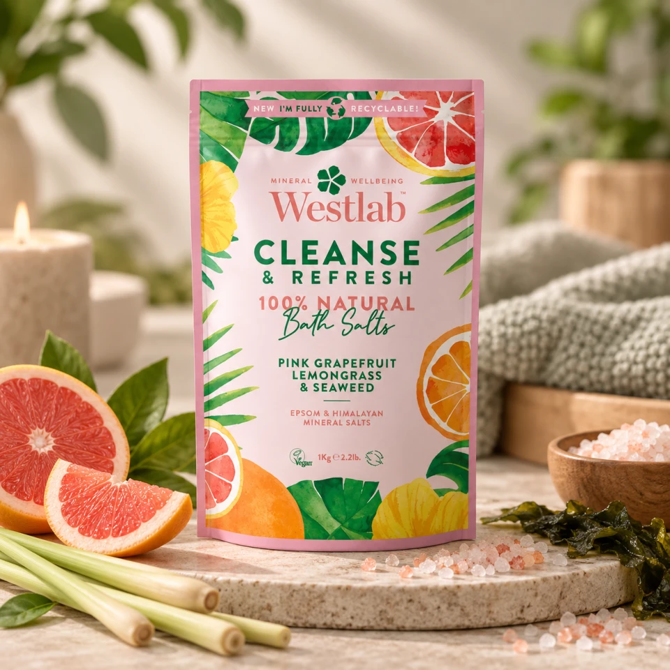 Westlab Epsomská koupelová sůl Cleanse, 1 kg