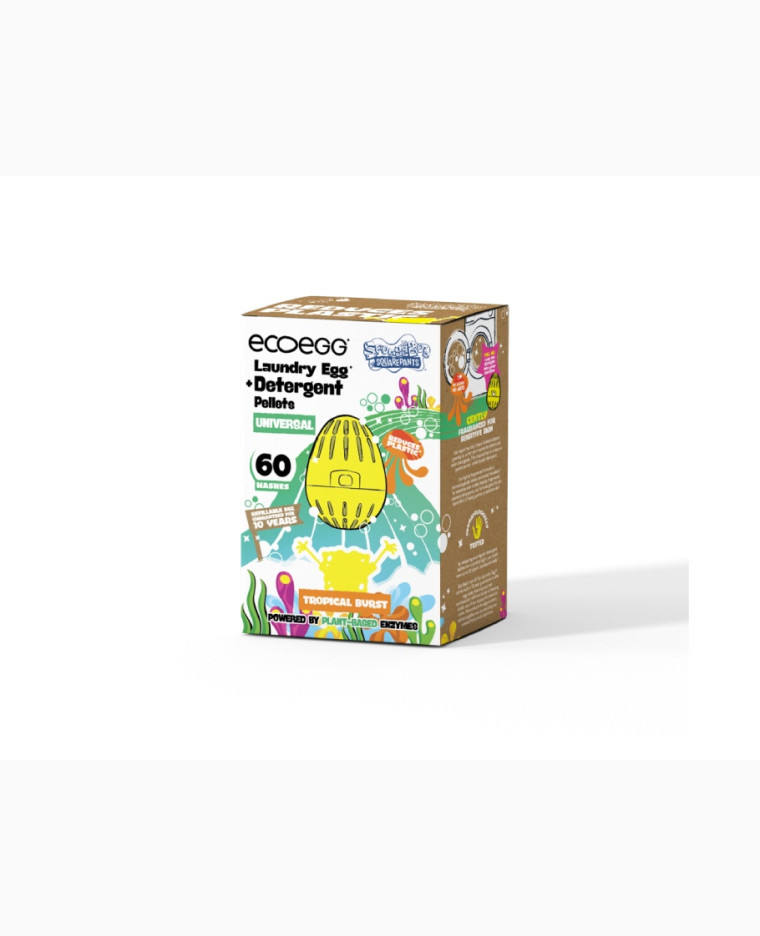 Ecoegg Prací vajíčko SpongeBob Universal s tropickou vůní – na 60 pracích cyklů