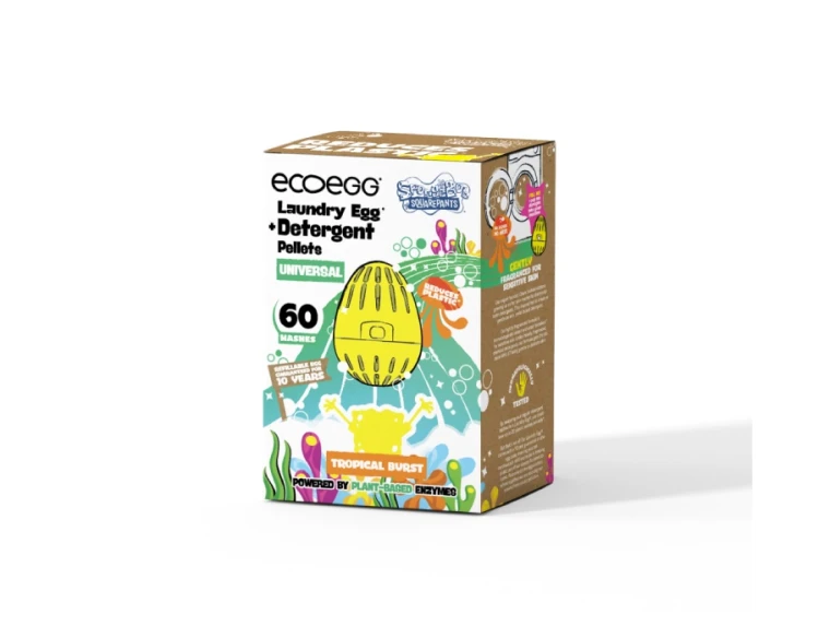 Ecoegg Prací vajíčko SpongeBob Universal s tropickou vůní – na 60 pracích cyklů