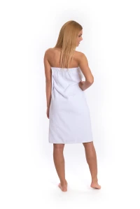 Sada White: župan KIMONO + dámský saunový kilt + osuška