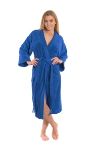 Sada Navy Blue: župan KIMONO + dámský saunový kilt + osuška