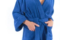 Sada Navy Blue: župan KIMONO + dámský saunový kilt + osuška