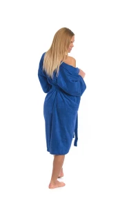Sada Navy Blue: župan KIMONO + dámský saunový kilt + osuška