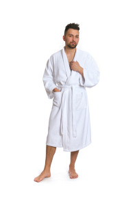 Sada White: župan KIMONO + pánský saunový kilt + osuška