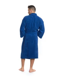 Sada Navy Blue: župan KIMONO + pánský saunový kilt + osuška