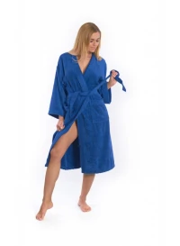 Sada Navy Blue: župan KIMONO + dámský saunový kilt + osuška