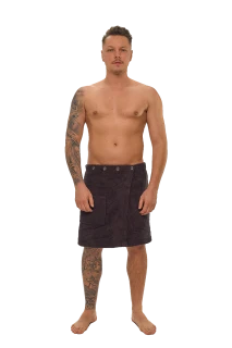 Pánský bavlněný saunový kilt, Hořká čokoláda