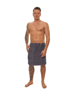 Pánský bavlněný saunový kilt Dark Grey