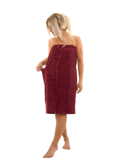 Dámský bavlněný saunový kilt Bordeaux