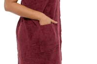 Sada Bordeaux: župan KIMONO + dámský saunový kilt + osuška