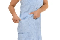 Sada Light Blue: župan KIMONO + dámský saunový kilt + osuška