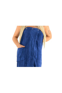 Sada Navy Blue: župan KIMONO + dámský saunový kilt + osuška
