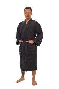 Sada Black Chocolate: župan KIMONO + pánský saunový kilt + osuška