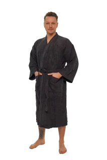 Pánský bavlněný župan Kimono, Hořká čokoláda